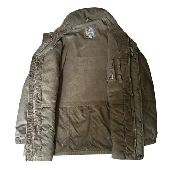 Vintage 90s Pacific Trail Jacket XXLT Outdoors Windbreaker Parka Bomber Olive - Picture 3 of 12